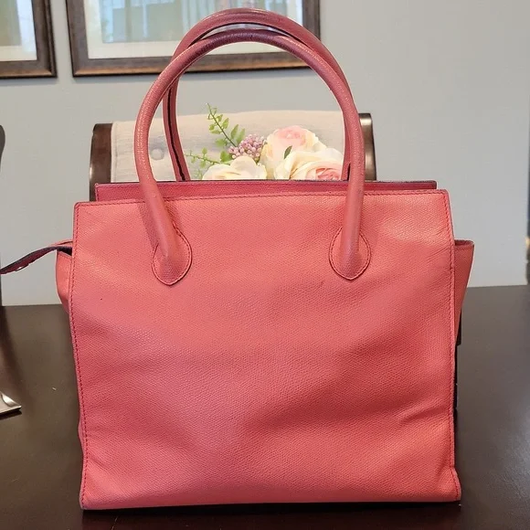 Pink Leather Handbag - Picture 2 of 12